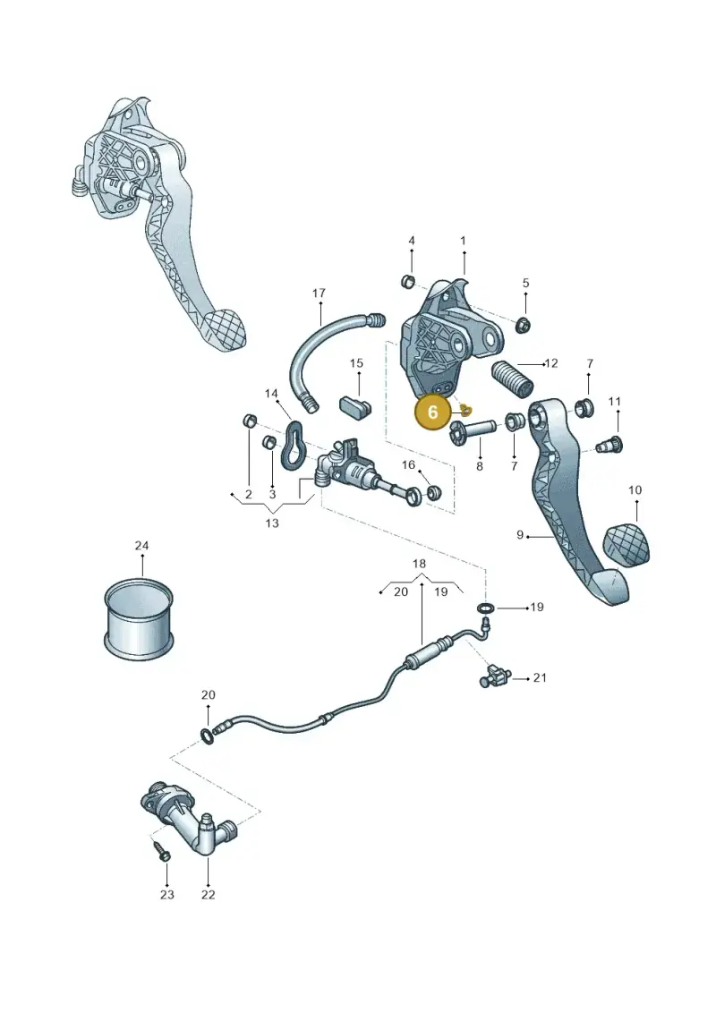 5QM721381 — Volkswagen Polo Track (2023-) diagram 581721025, position 6