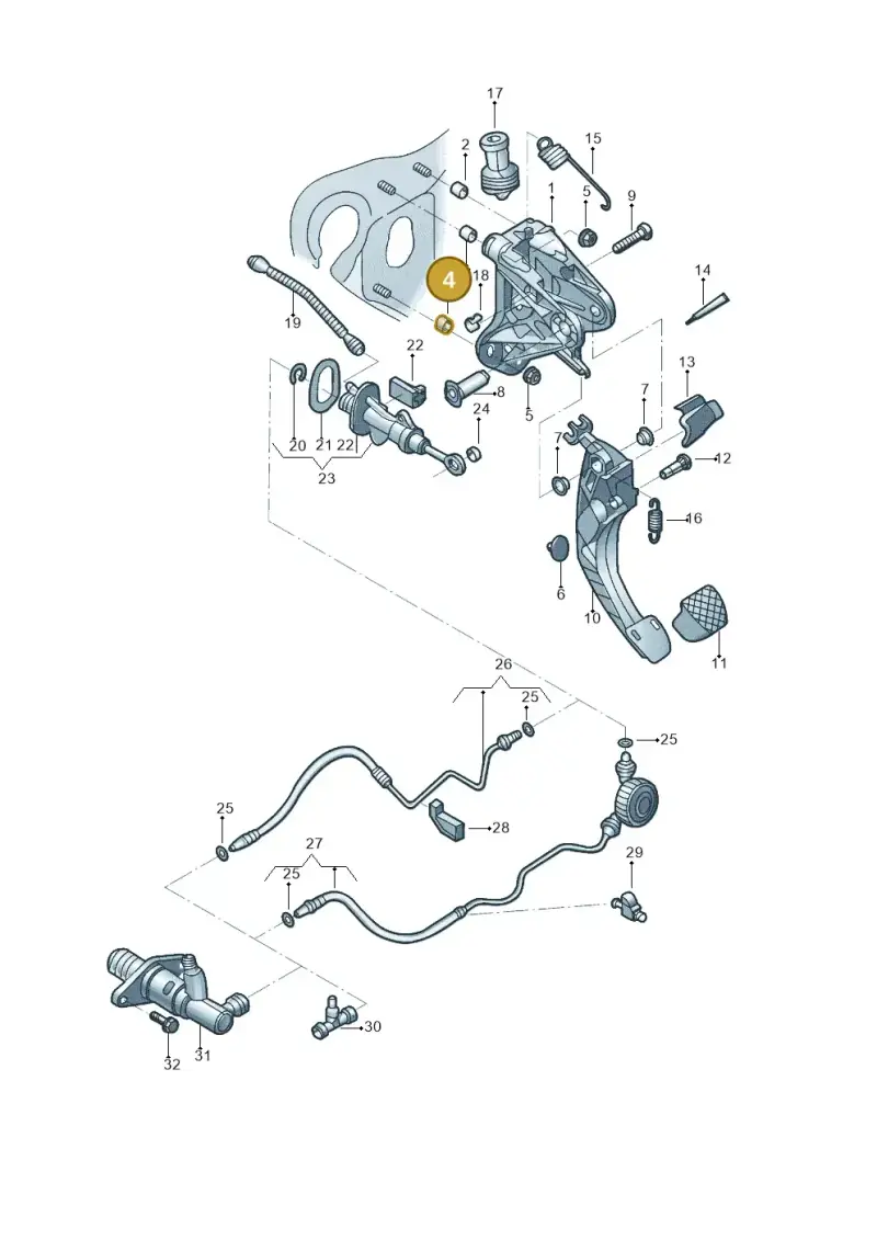 5QM721389 — Volkswagen Jetta 1.4 (2017-2024) diagram 496721250, position 4