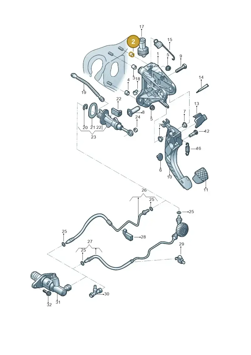 5QM721393 — Volkswagen Jetta 1.4 (2017-2024) diagram 496721250, position 2