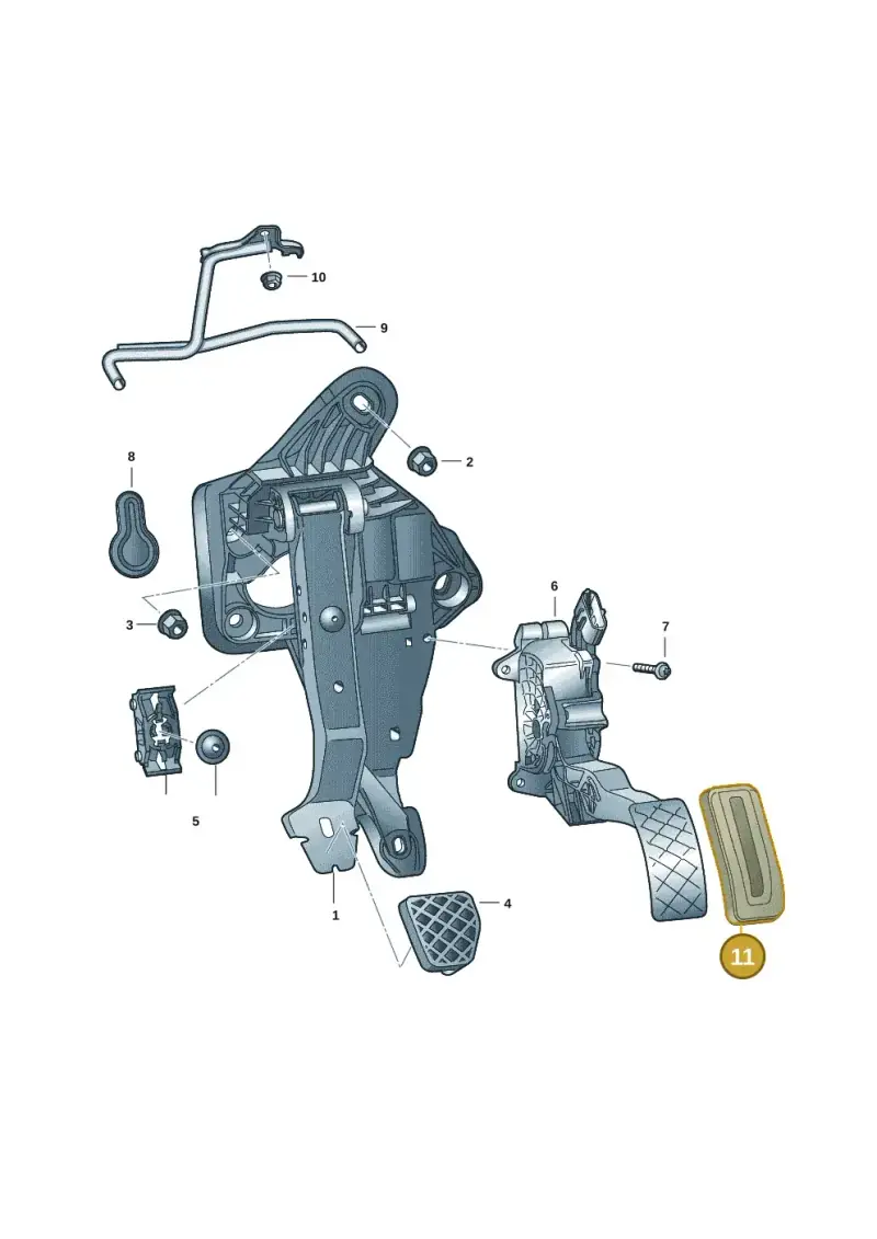 5QM721647 — Volkswagen Caddy Maxi Kombi (2020-2024) diagram 62x721600, position 11