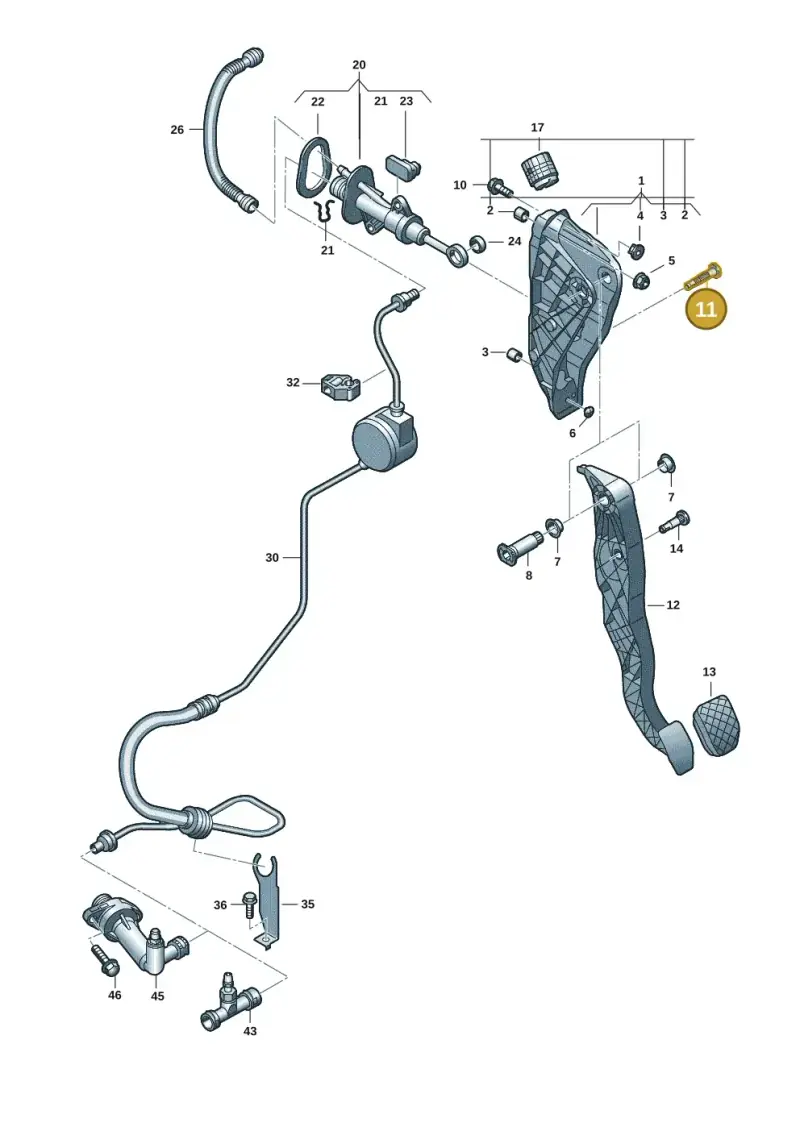 5QM721845 — Volkswagen Transport. multivan (2019-2024) diagram 7em721250, position 11