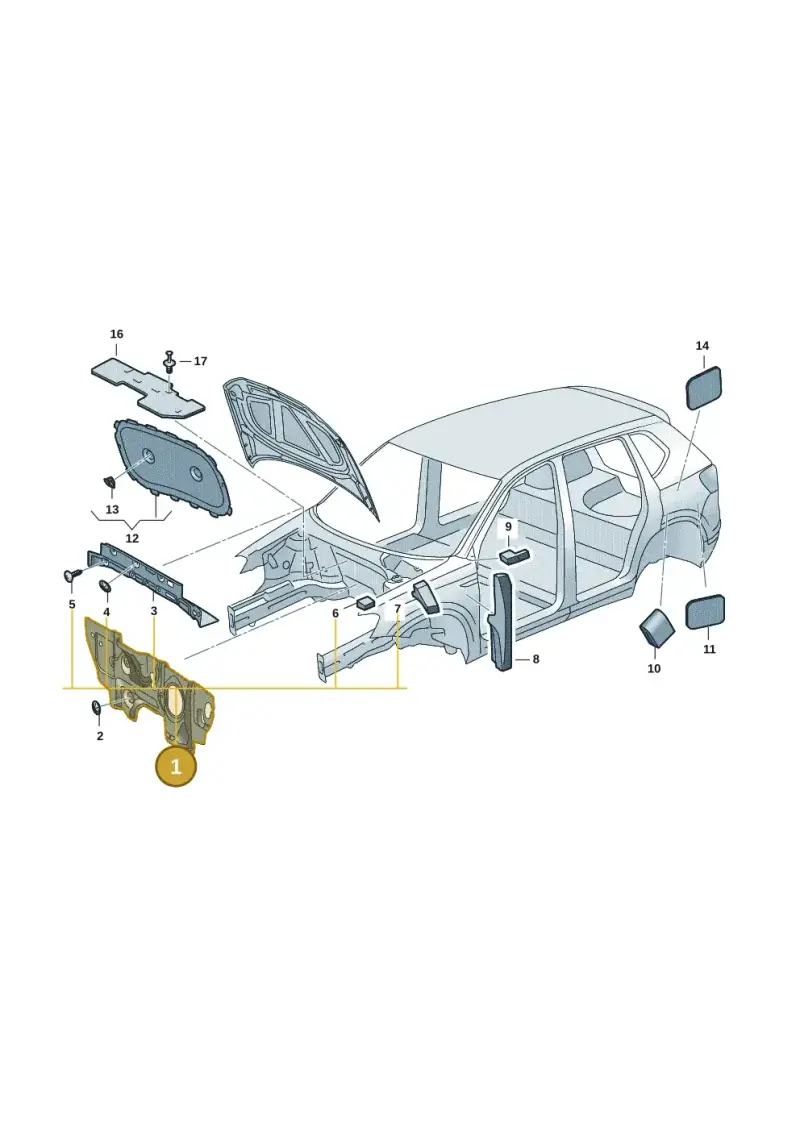 5QM863353B — Volkswagen Taos 1.4 (2020-2024) diagram 2br863020, position 1