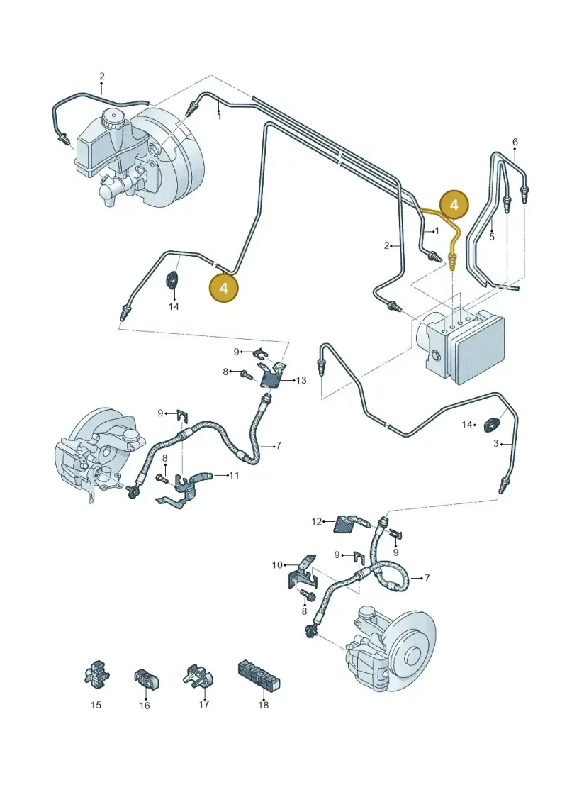 5QN614724C — Volkswagen Tiguan 2.0 4Motion (2017-2024) diagram 793611220, position 4