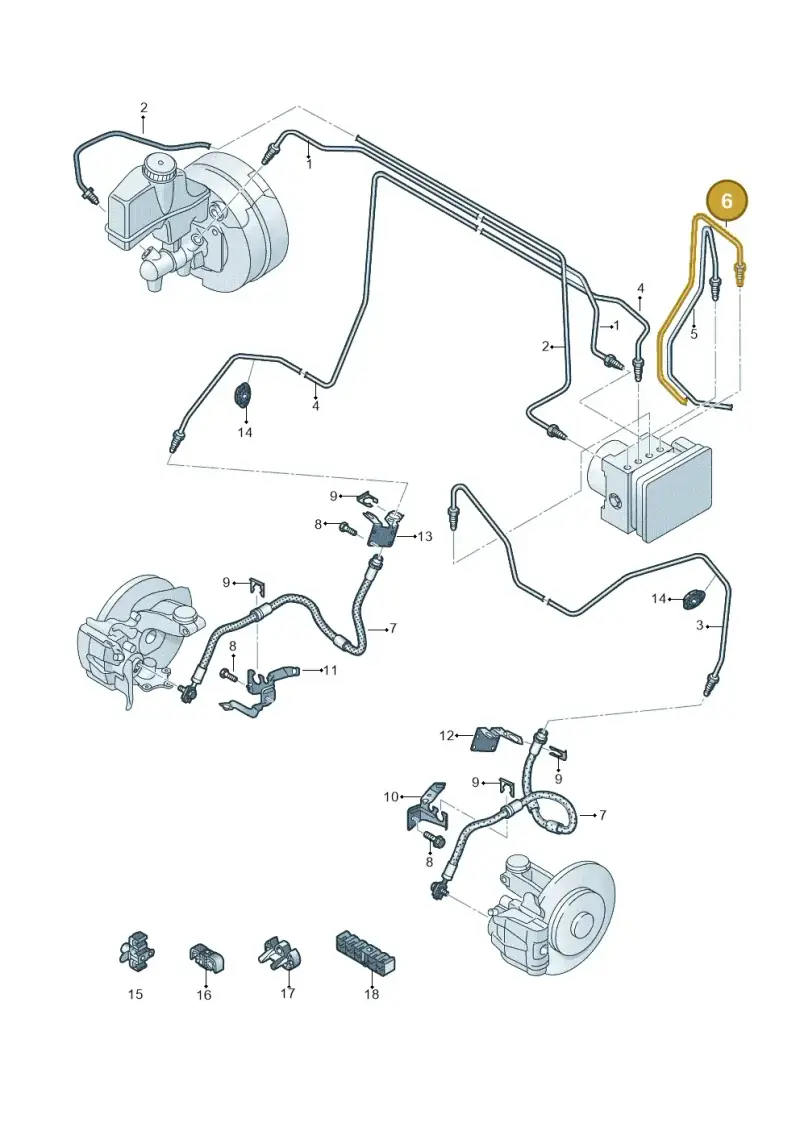 5QN614726C — Volkswagen Tiguan 2.0 4Motion (2017-2024) diagram 793611220, position 6