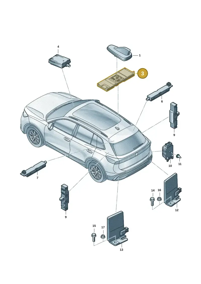5QS035741 — Volkswagen Tiguan (2023-2025) diagram 57x035200, position 3