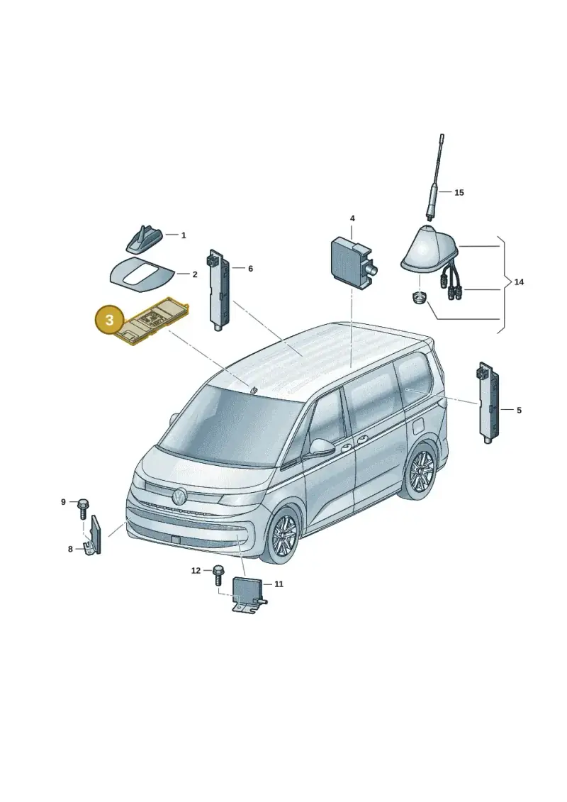 5QS035741 — Volkswagen Multivan (2021-2025) diagram 7t0035200, position 3