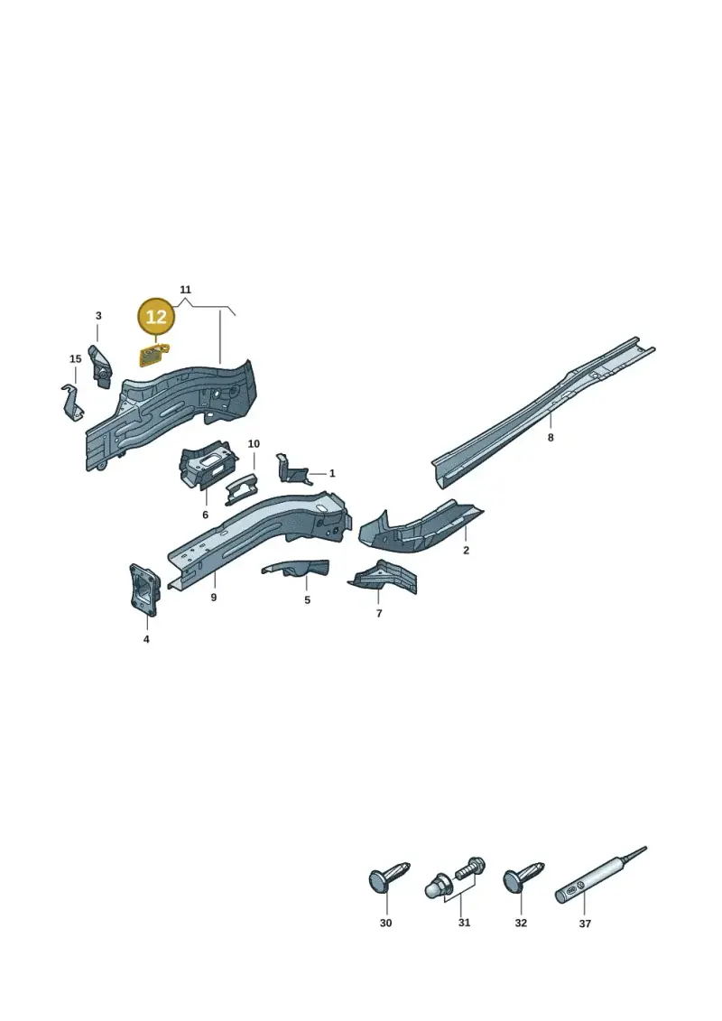 5QS611846A — Volkswagen Tiguan 2.0 (2023-) diagram 57x803001, position 12