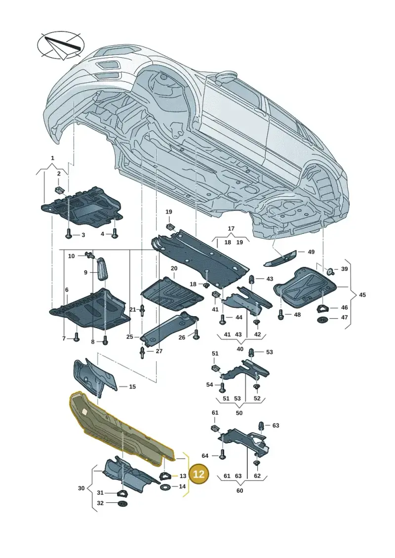 5QS825662 — Volkswagen Tiguan 2.0 (2023-) diagram 57x825000, position 12