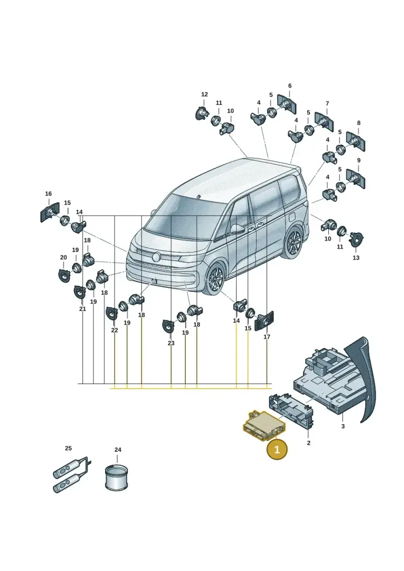 5QS919294 — Volkswagen Multivan (2021-) diagram 7t0919000, position 1