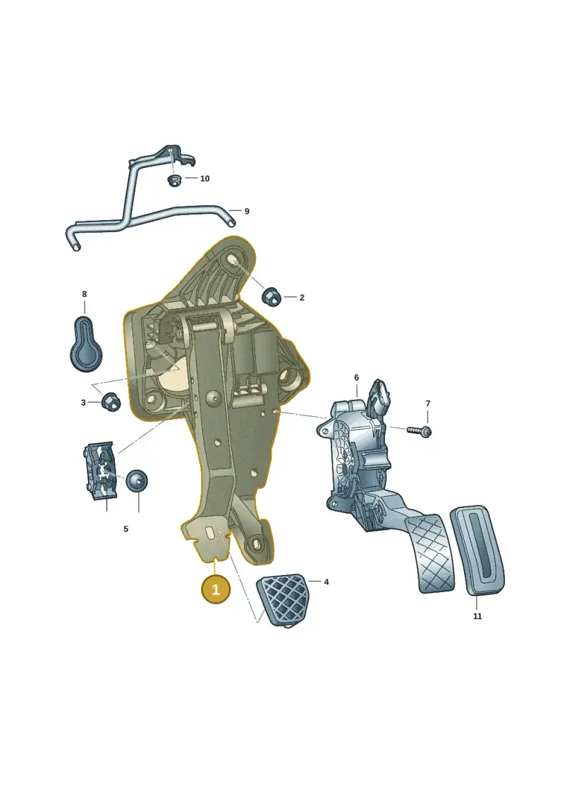 5R4723060 — Volkswagen Caddy Maxi Kombi (2020-2024) diagram 62x721600, position 1