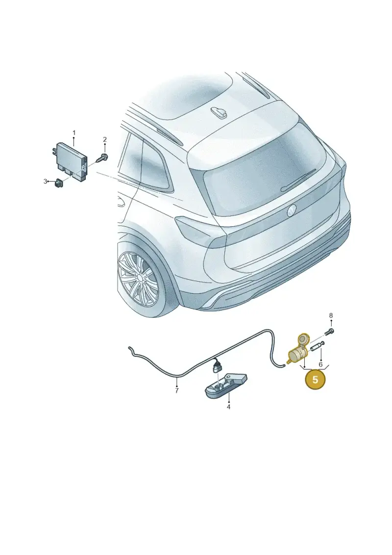 5TA945505C — Volkswagen Tiguan 2.0 (2023-) diagram 57x945055, position 5