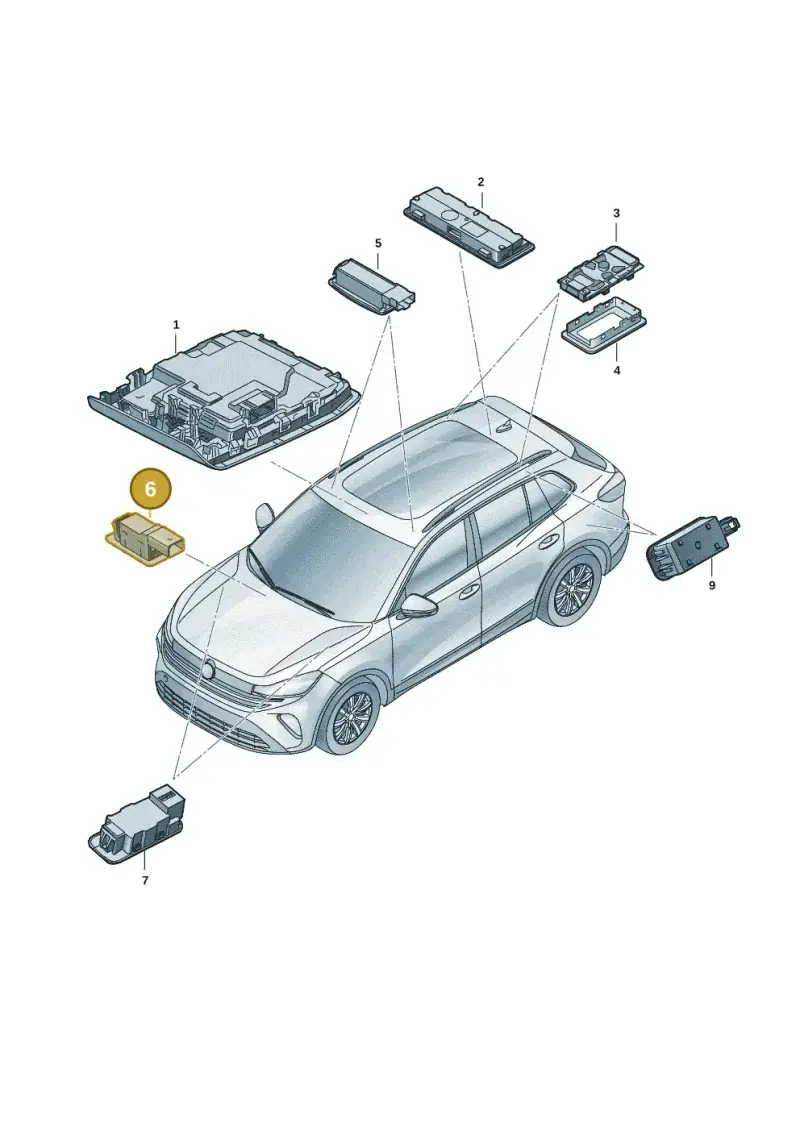 5TA947409 — Volkswagen Tiguan 2.0 (2023-) diagram 57x947000, position 6