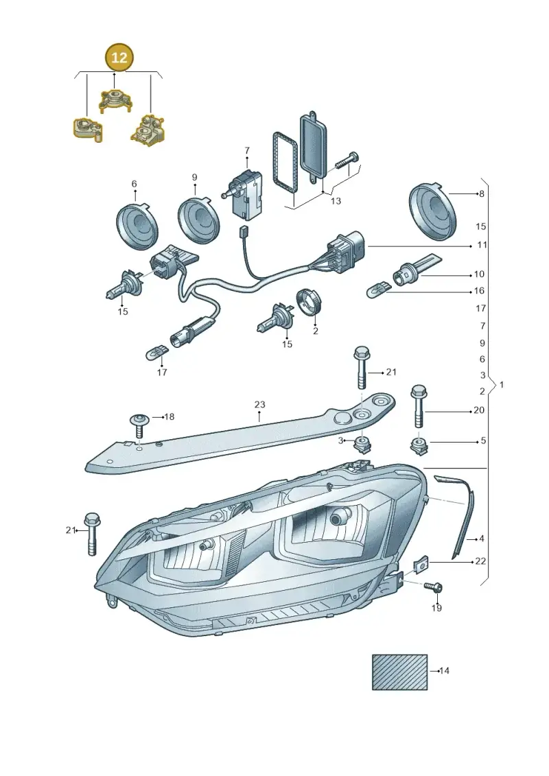 5TA998226 — Volkswagen Touran 2,0 BlueMotion (2015-2024) diagram 869941000, position 12