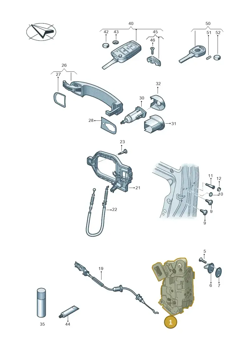 5TB837016E — Volkswagen E-Crafter 35 (2018-2024) diagram 806837000, position 1