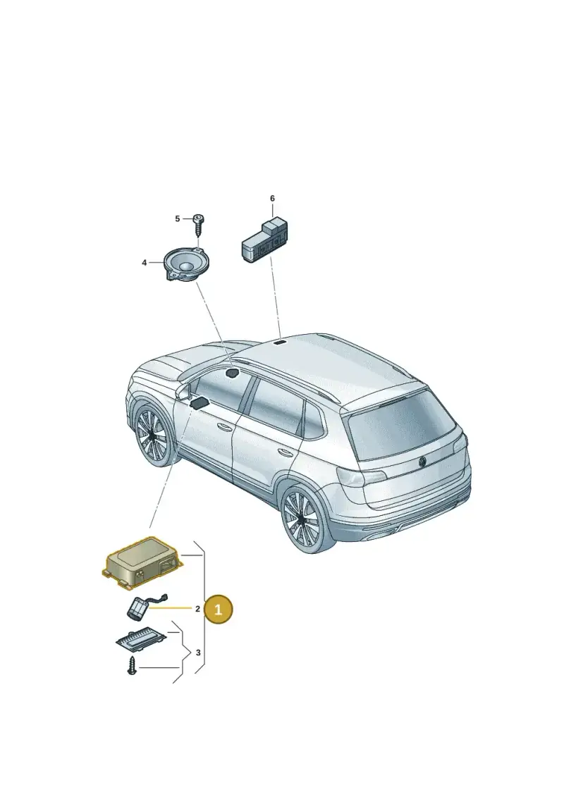 5WA035285C — Volkswagen Taos 1.4 (2020-2024) diagram 2gm035060, position 1