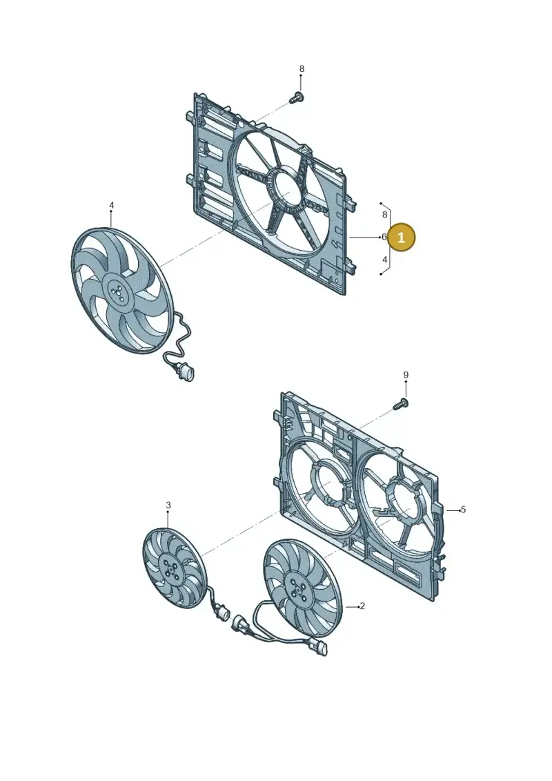 5WA121203J — Volkswagen Tiguan 2.0 4Motion (2017-2024) diagram 833959500, position 1