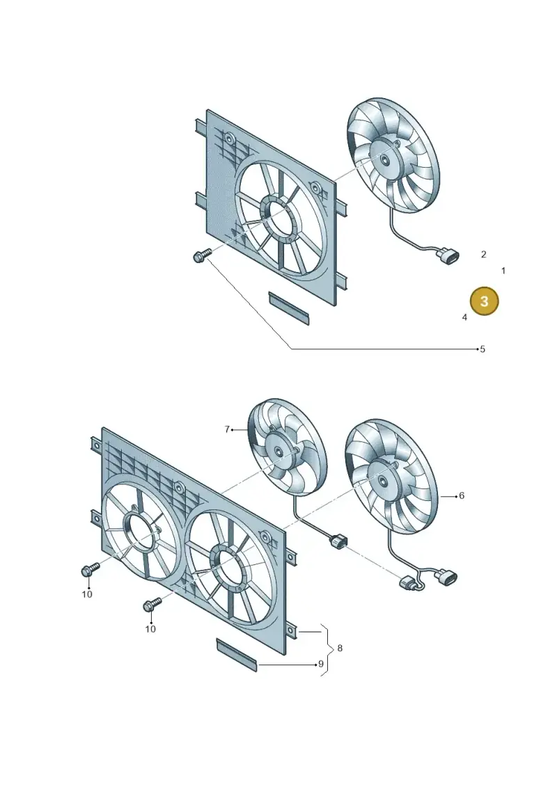 5WA121205D — Volkswagen Caddy Maxi Kombi (2020-2024) diagram 2ka959060, position 3