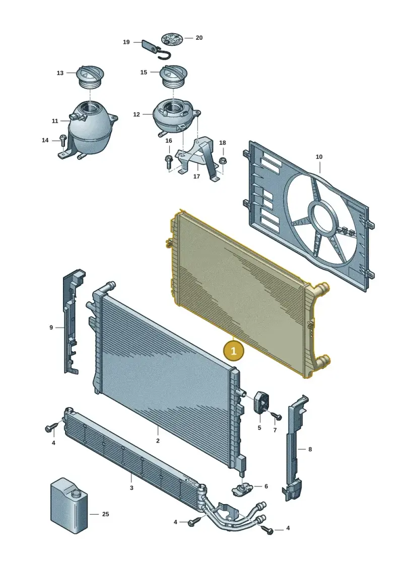 5WA121251D — Volkswagen Multivan (2021-) diagram 7t0122080, position 1