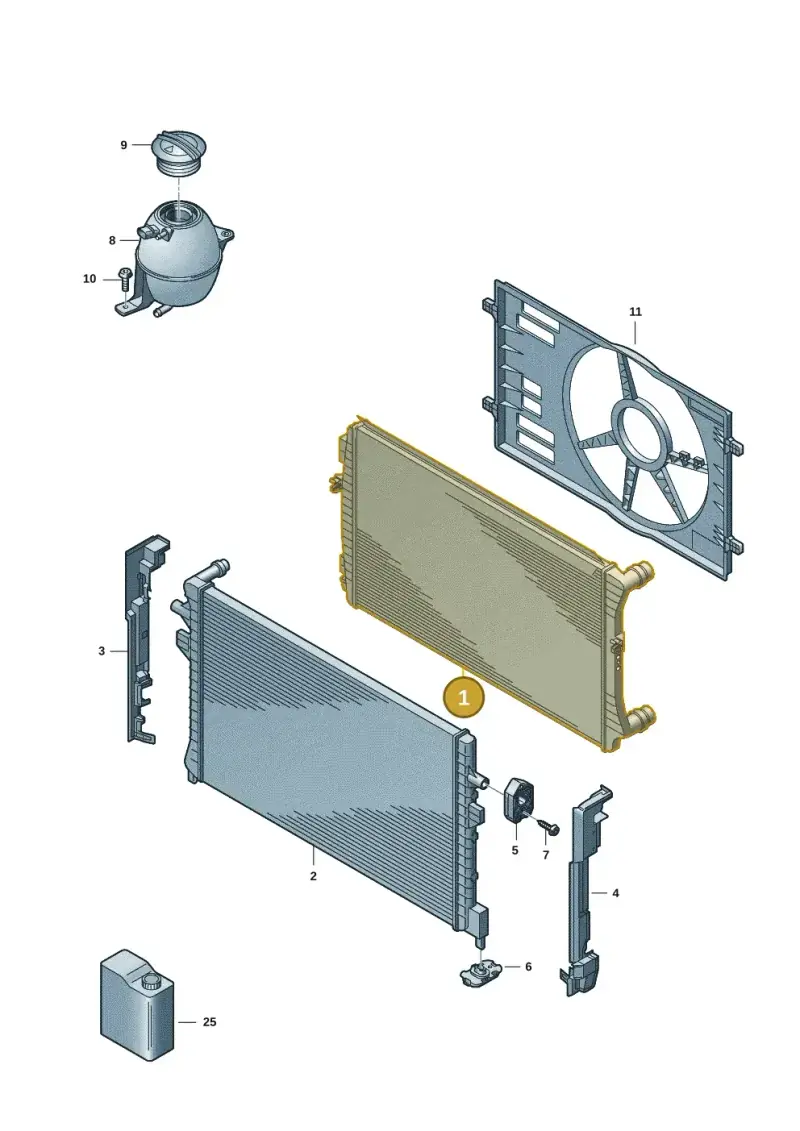 5WA121251E — Volkswagen Multivan (2021-) diagram 7t0122100, position 1