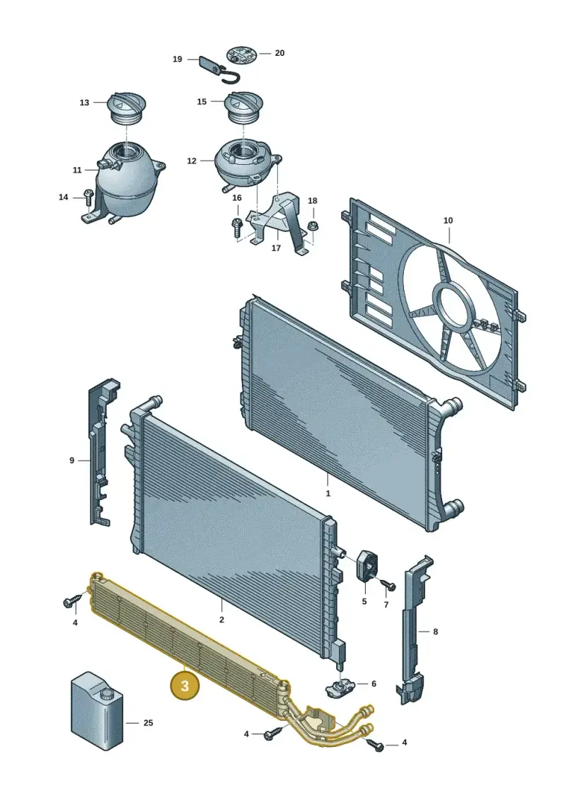 5WA121251J — Volkswagen Multivan (2021-) diagram 7t0122080, position 3