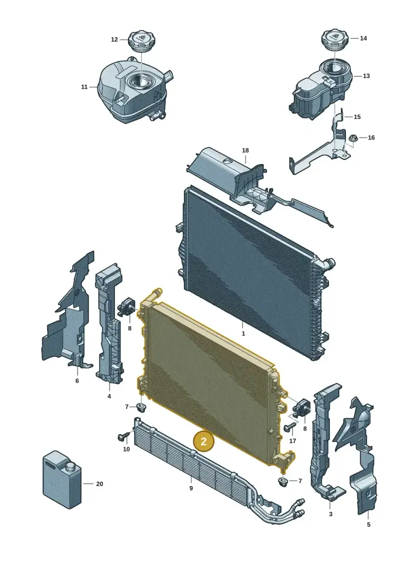 5WA121251M — Volkswagen Passat estate (2023-) diagram 3j0122643, position 2