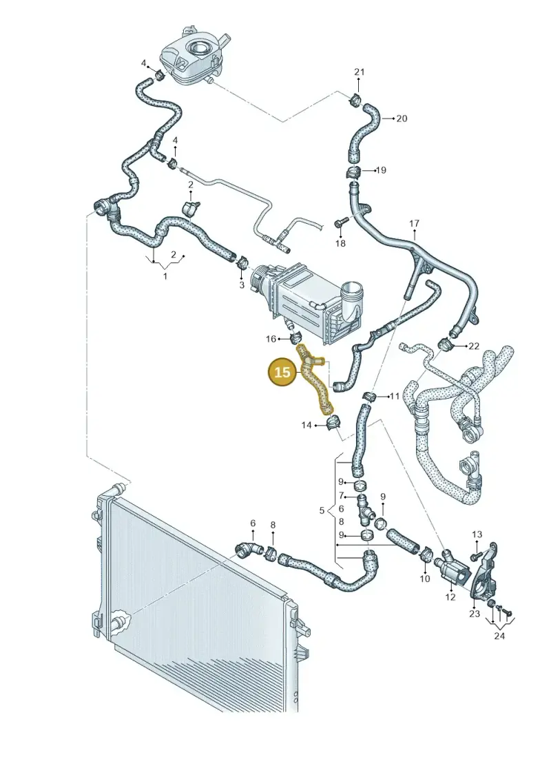 5WA122063A — Volkswagen Caddy Maxi Kombi (2020-2024) diagram 869121302, position 15