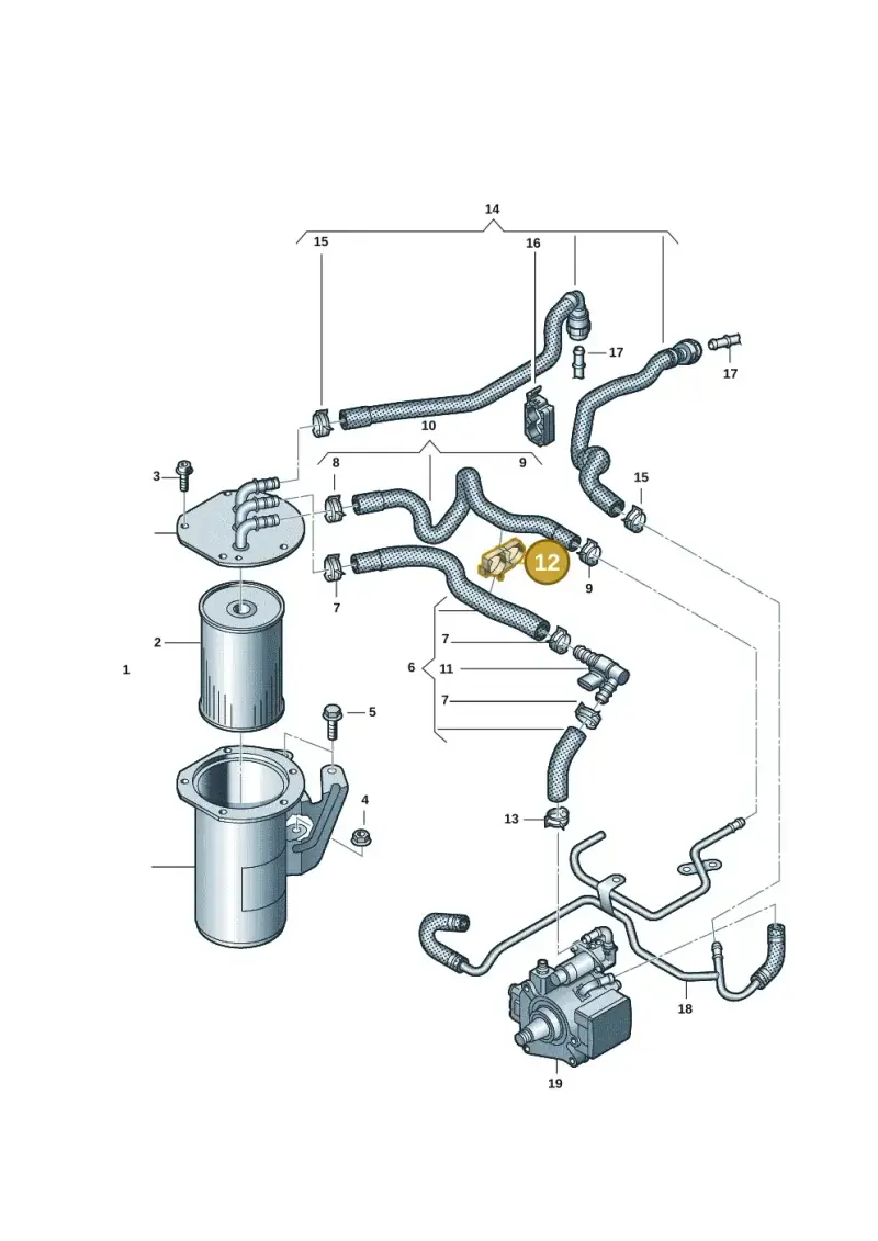 5WA130325A — Volkswagen Passat estate (2023-) diagram 5h0127200, position 12