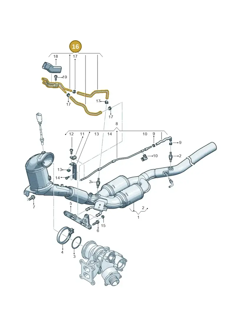 5WA131553B — Volkswagen Passat estate (2023-) diagram 3j0253222, position 16