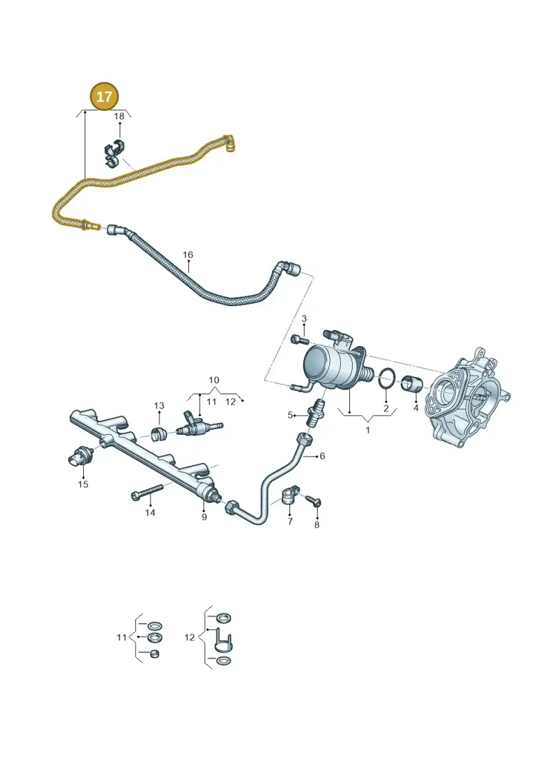 5WA133987F — Volkswagen Golf 2.0 BlueMotion (2019-2024) diagram 813133190, position 17