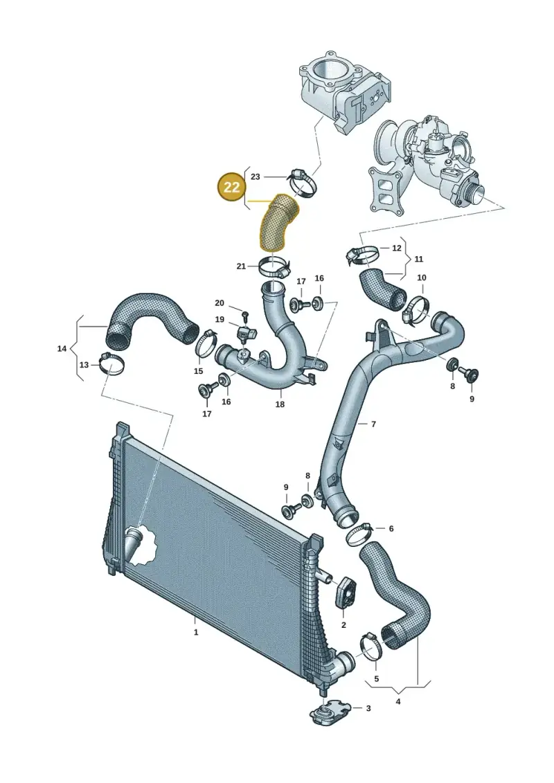 5WA145838 — Volkswagen Multivan (2021-) diagram 7t0145690, position 22