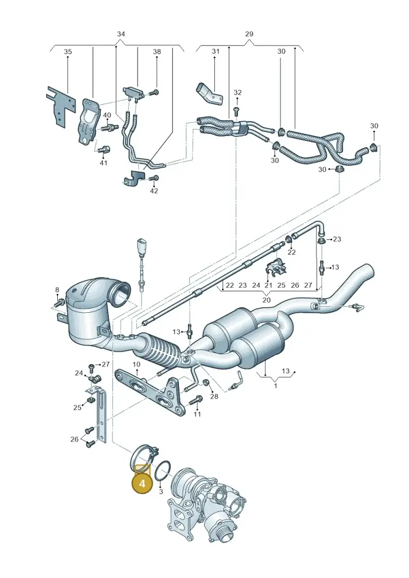 5WA253725 — Volkswagen Golf 2.0 BlueMotion (2019-2024) diagram 793253032, position 4