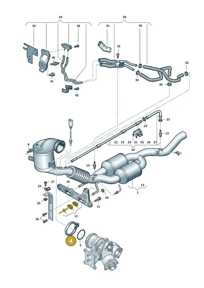 5WA253725 — Volkswagen Golf 2.0 BlueMotion (2019-2024) diagram 884253043, position 4