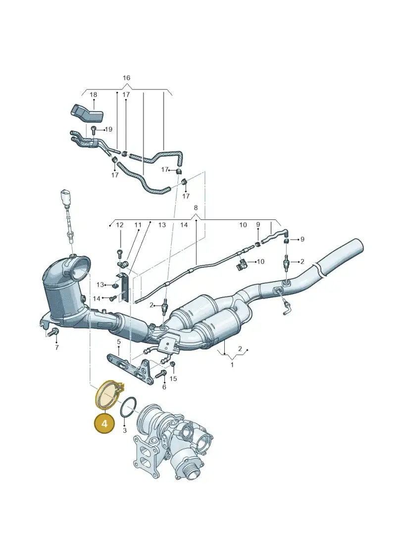 5WA253725A — Volkswagen Passat estate (2023-) diagram 3j0253222, position 4