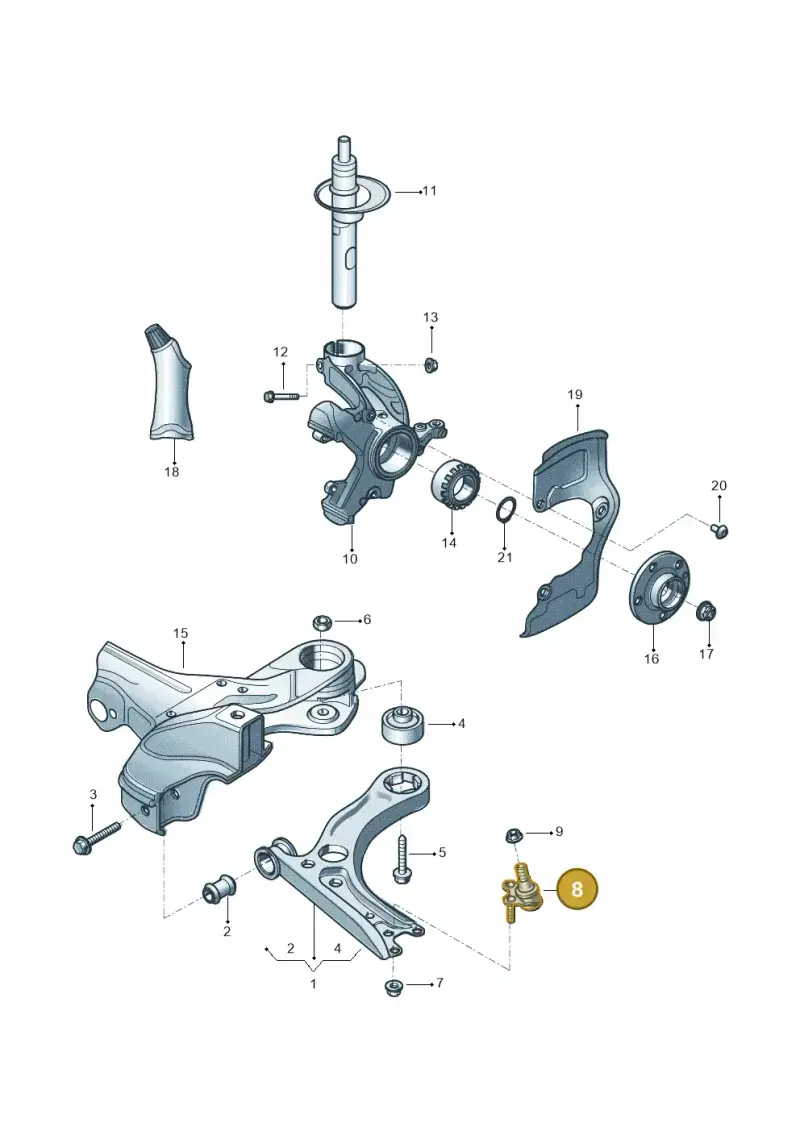 5WA407366 — Volkswagen Polo Track (2023-) diagram 602407000, position 8