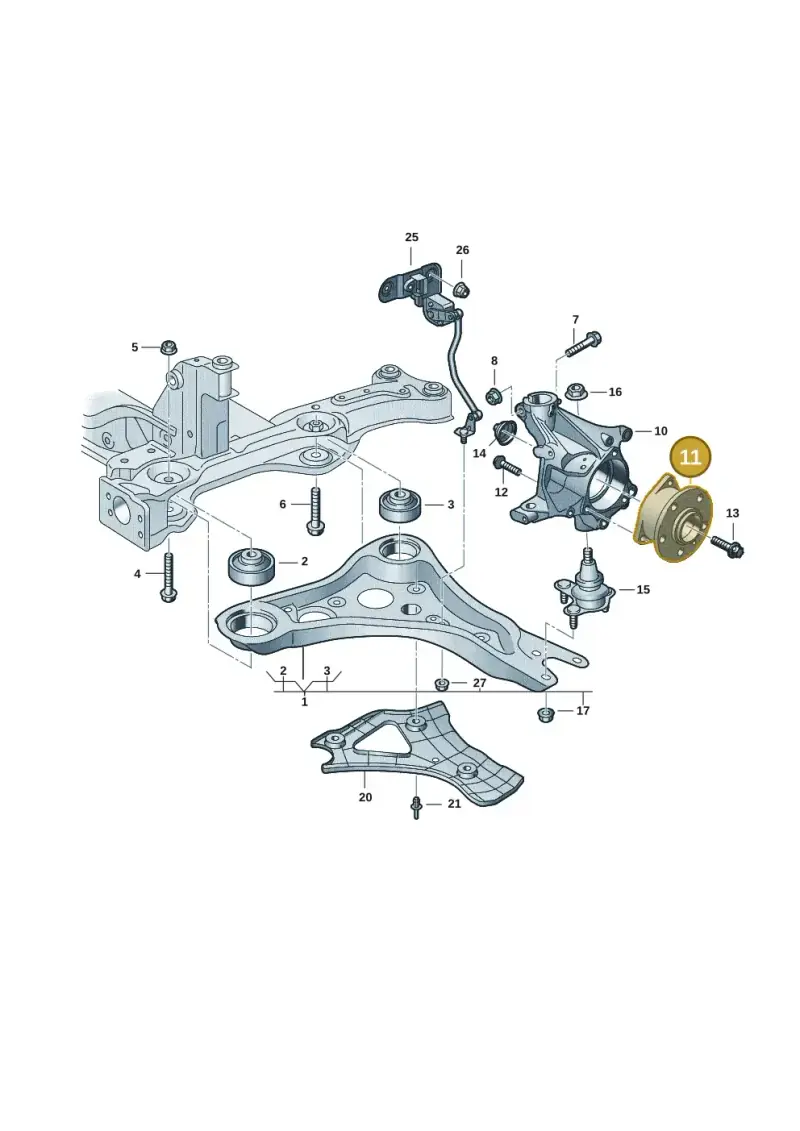 5WA407621D — Volkswagen ID.3 Pro (2019-2024) diagram 10a407000, position 11