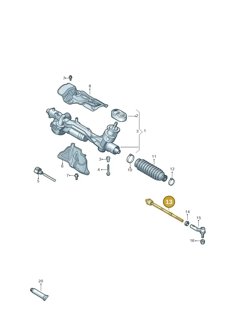 5WA423810D — Volkswagen Passat estate (2023-) diagram 2gk423050, position 13