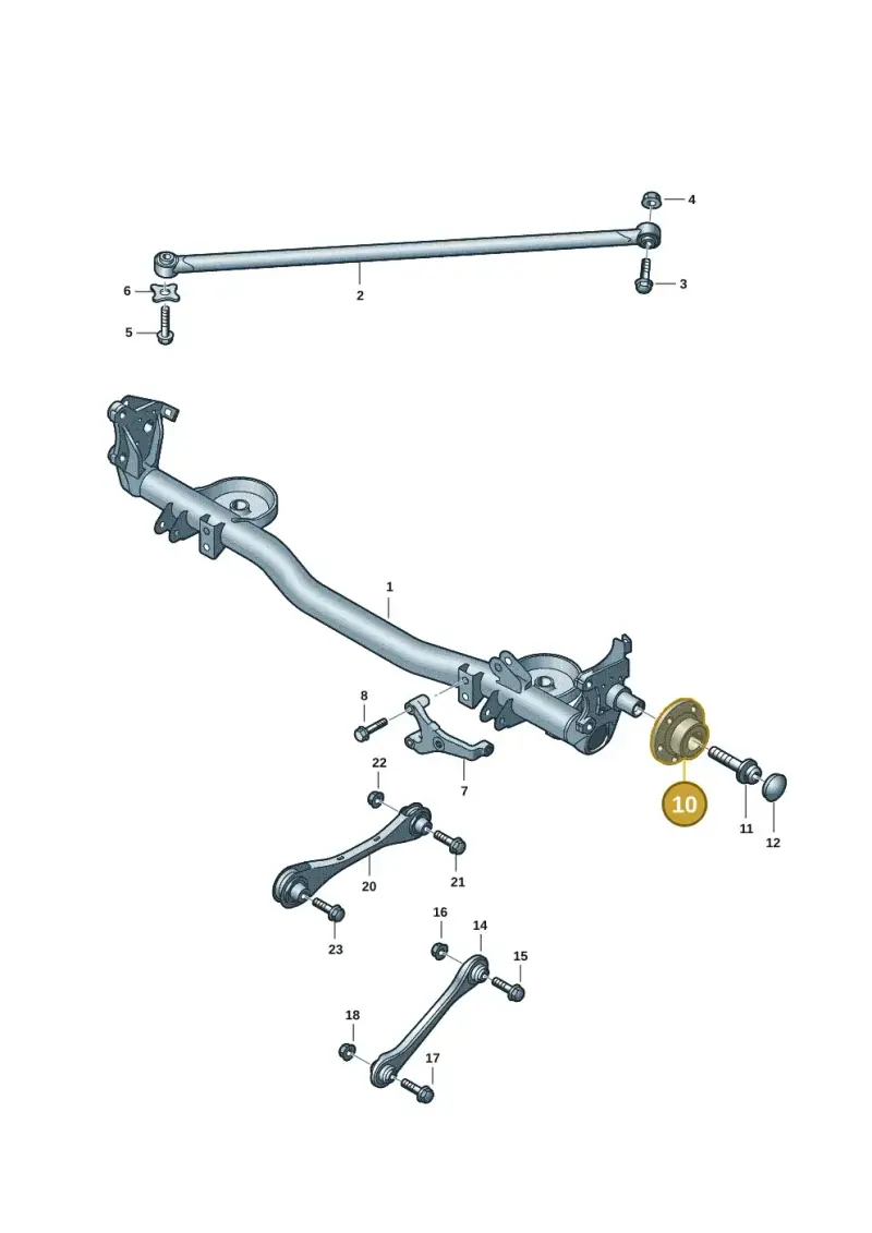 5WA501611E — Volkswagen Caddy Maxi Kombi (2020-2024) diagram 2ka501000, position 10