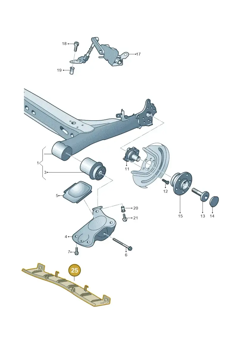 5WA501715A — Volkswagen Golf 2.0 BlueMotion (2019-2024) diagram 827500020, position 25