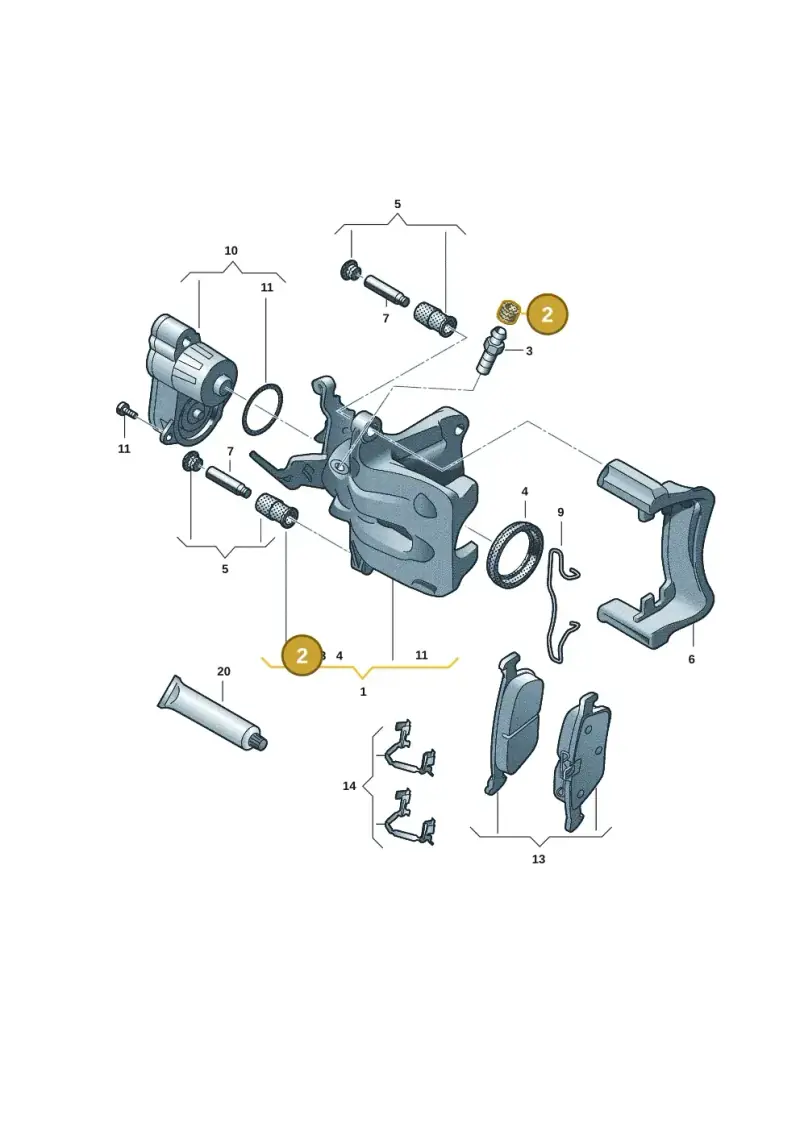 5WA611483 — Volkswagen Tiguan 2.0 (2023-) diagram 57x615670, position 2
