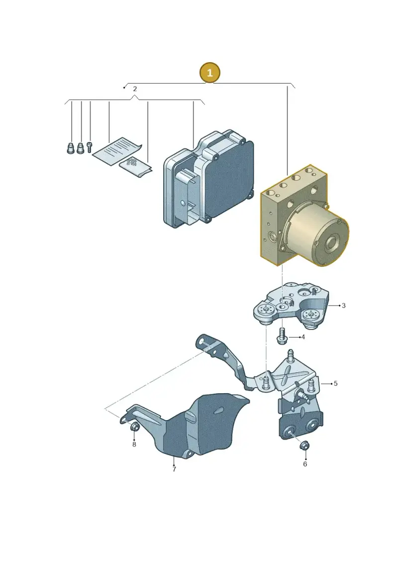 5WA614517BG — Volkswagen Caddy Maxi Kombi (2020-2024) diagram 592614000, position 1