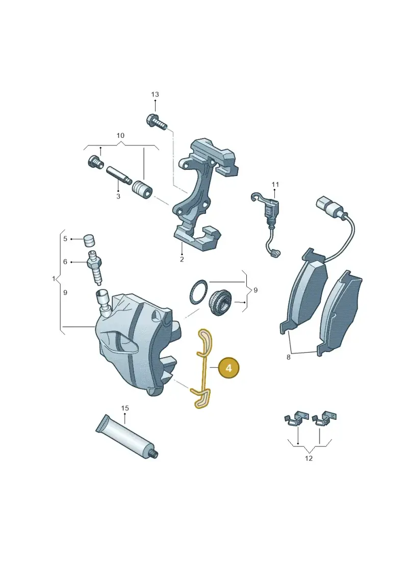 5WA615269A — Volkswagen Passat estate (2023-) diagram 3j0615265, position 4