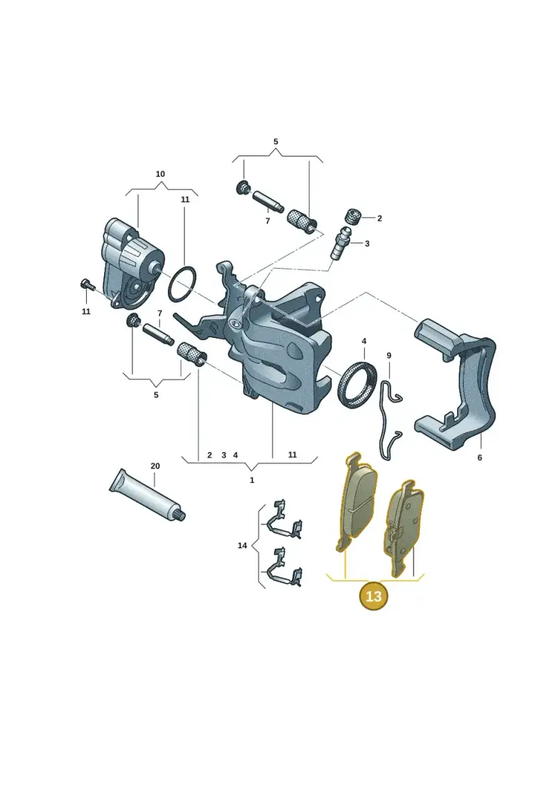 5WA698451F — Volkswagen Tiguan 2.0 (2023-) diagram 57x615670, position 13