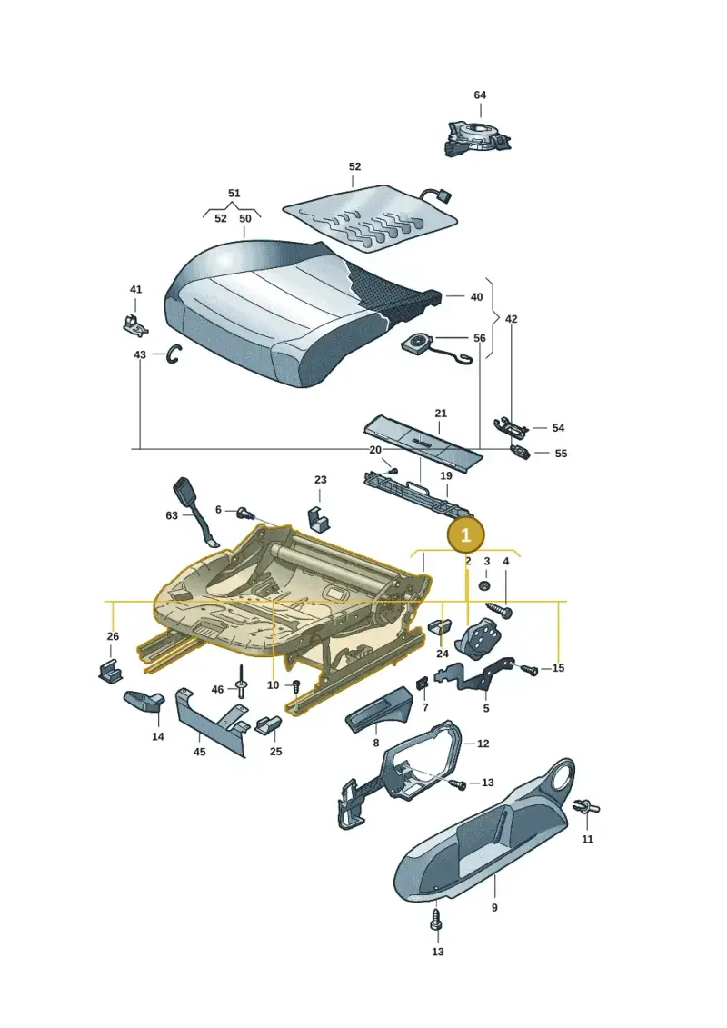 5WA881105D — Volkswagen ID.7 Limousine Pro (2023-) diagram 5h0881000, position 1