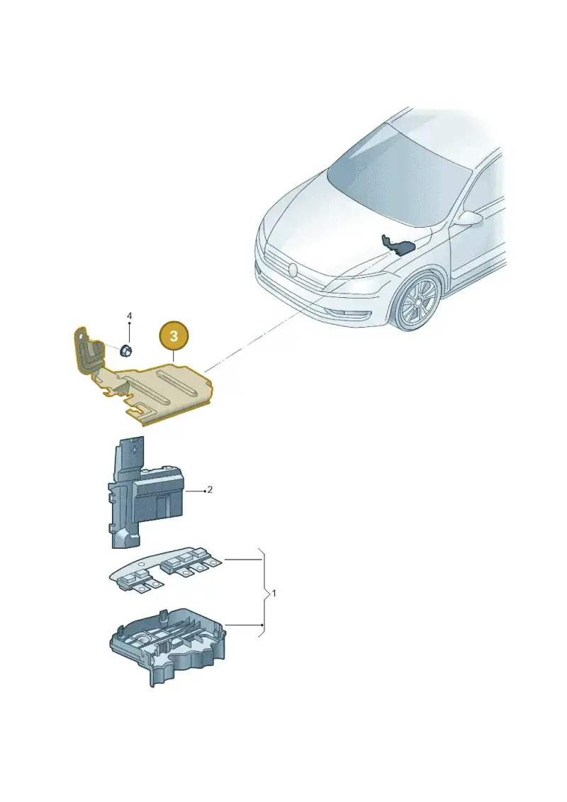 5WA915343C — Volkswagen Passat Pro (2024-) diagram 3jg937030, position 3