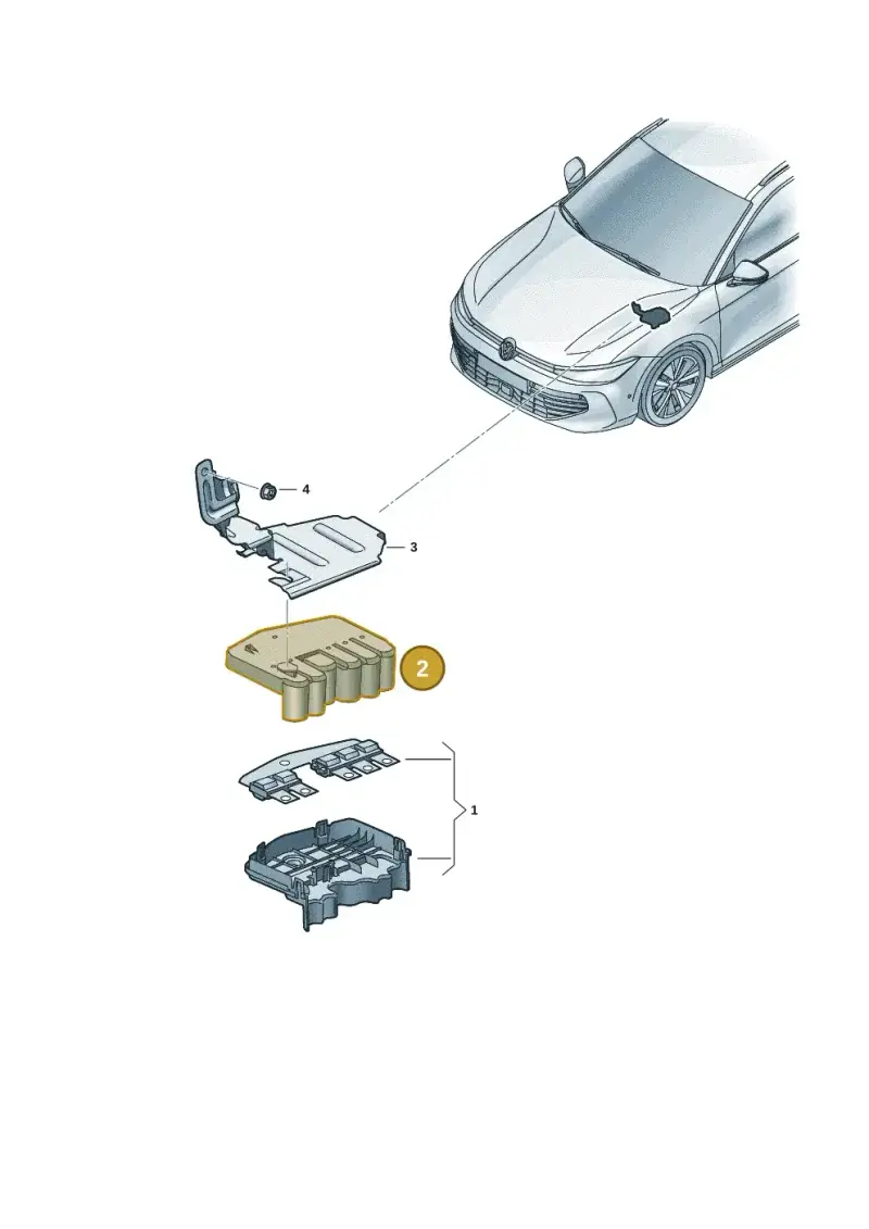 5WA915429A — Volkswagen Tiguan 2.0 (2023-) diagram 3j0937030, position 2