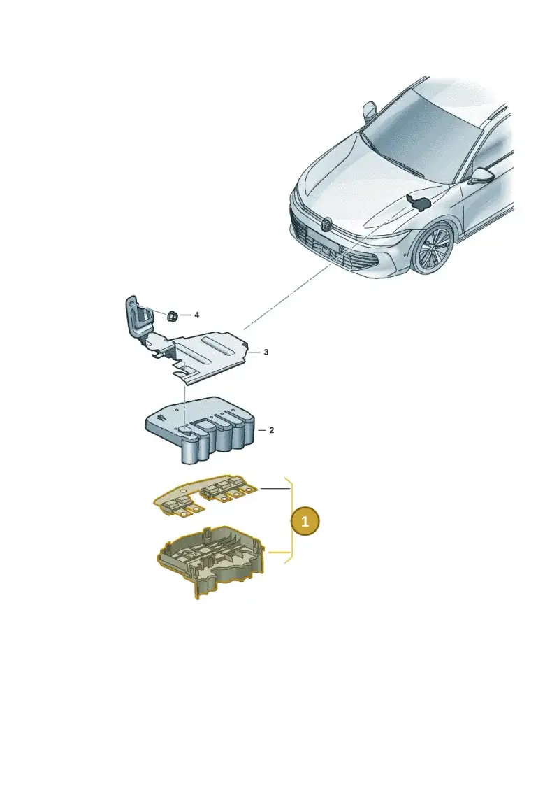 5WA937548 — Volkswagen Passat estate (2023-) diagram 3j0937030, position 1