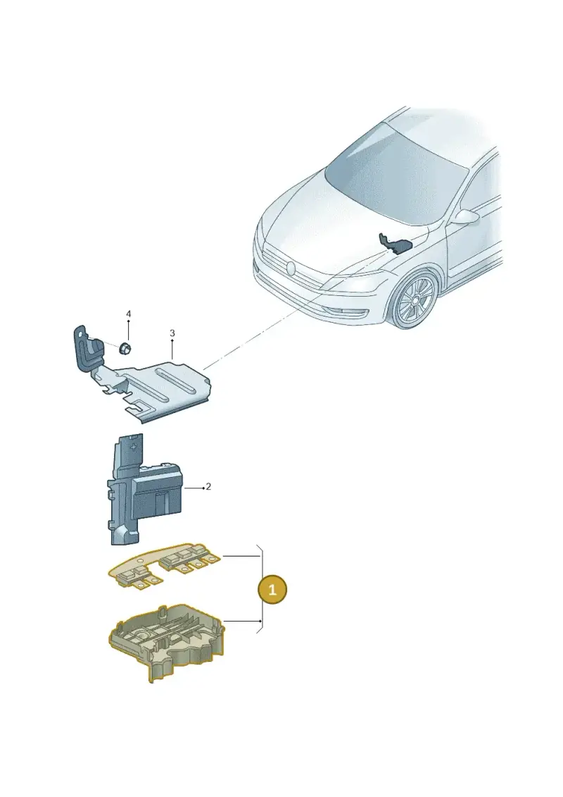5WA937548H — Volkswagen Passat Pro (2024-) diagram 3jg937030, position 1