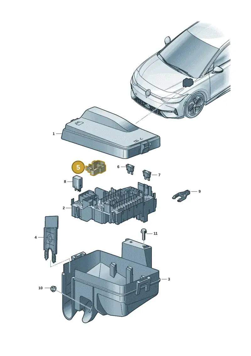 5WA937573A — Volkswagen ID.7 Limousine Pro (2023-) diagram 14b937030, position 5