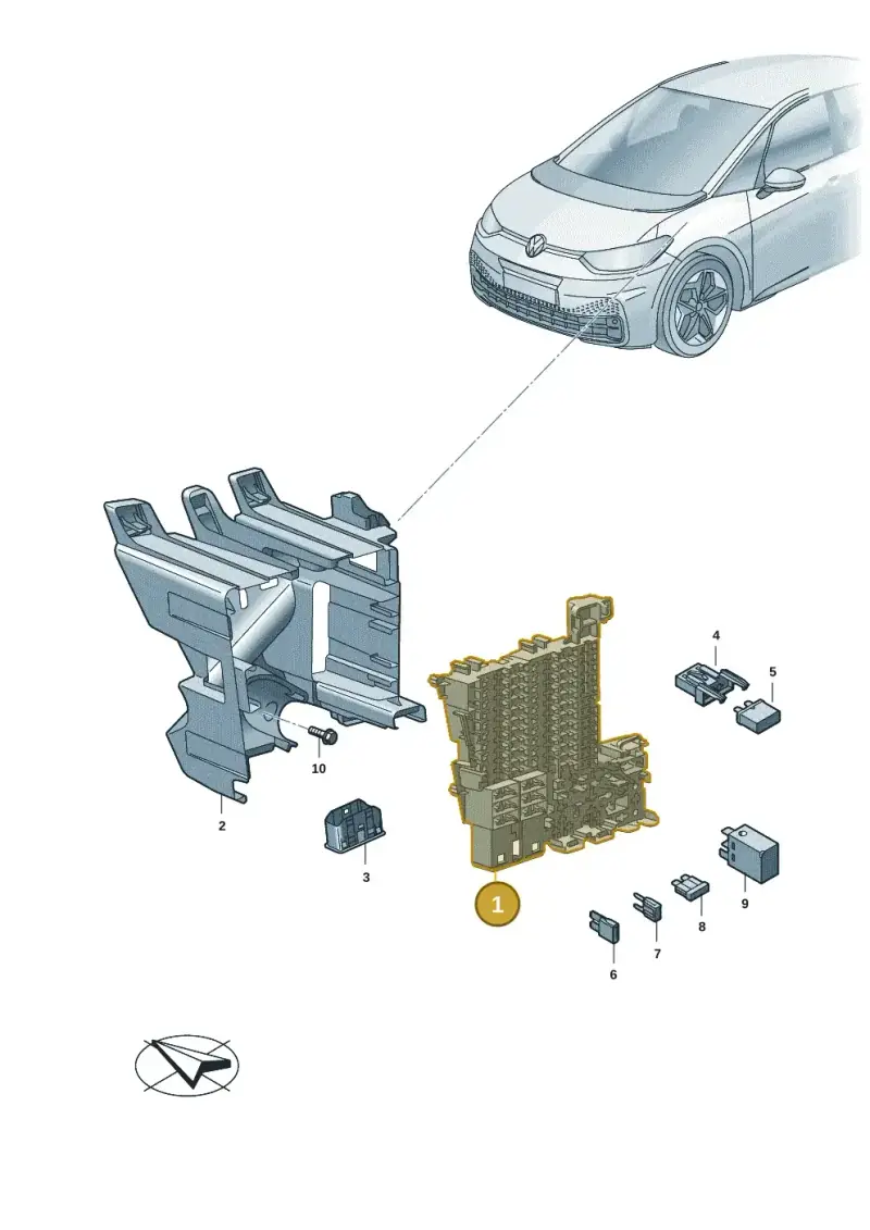 5WA937615 — Volkswagen ID.7 Limousine Pro (2023-) diagram 10a937000, position 1