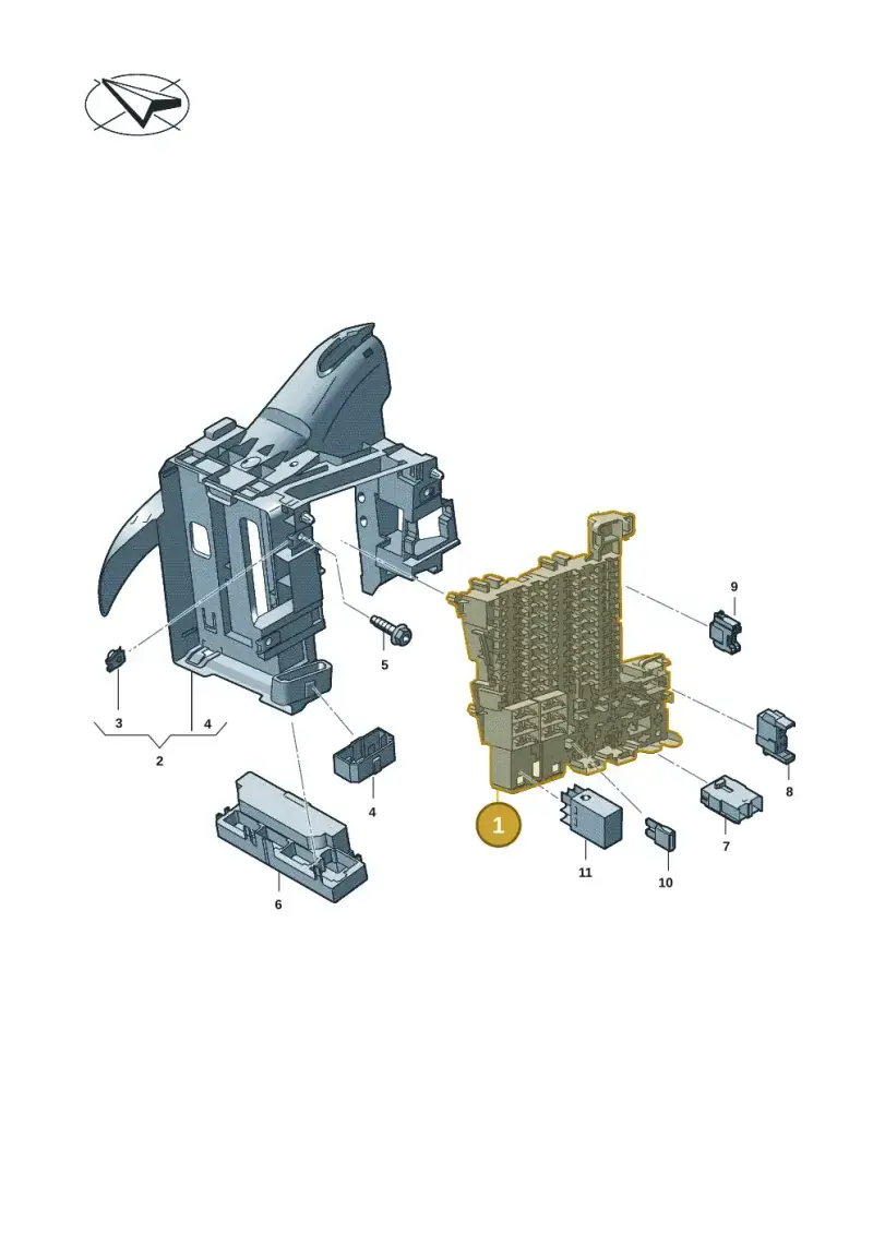 5WA937615 — Volkswagen Multivan (2021-) diagram 7t0937000, position 1